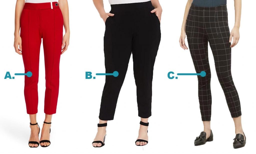 This image has an empty alt attribute; its file name is Womens-pant-choices-business-style-1024x614.jpg