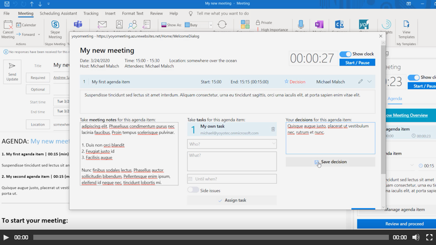 meeting minutes video